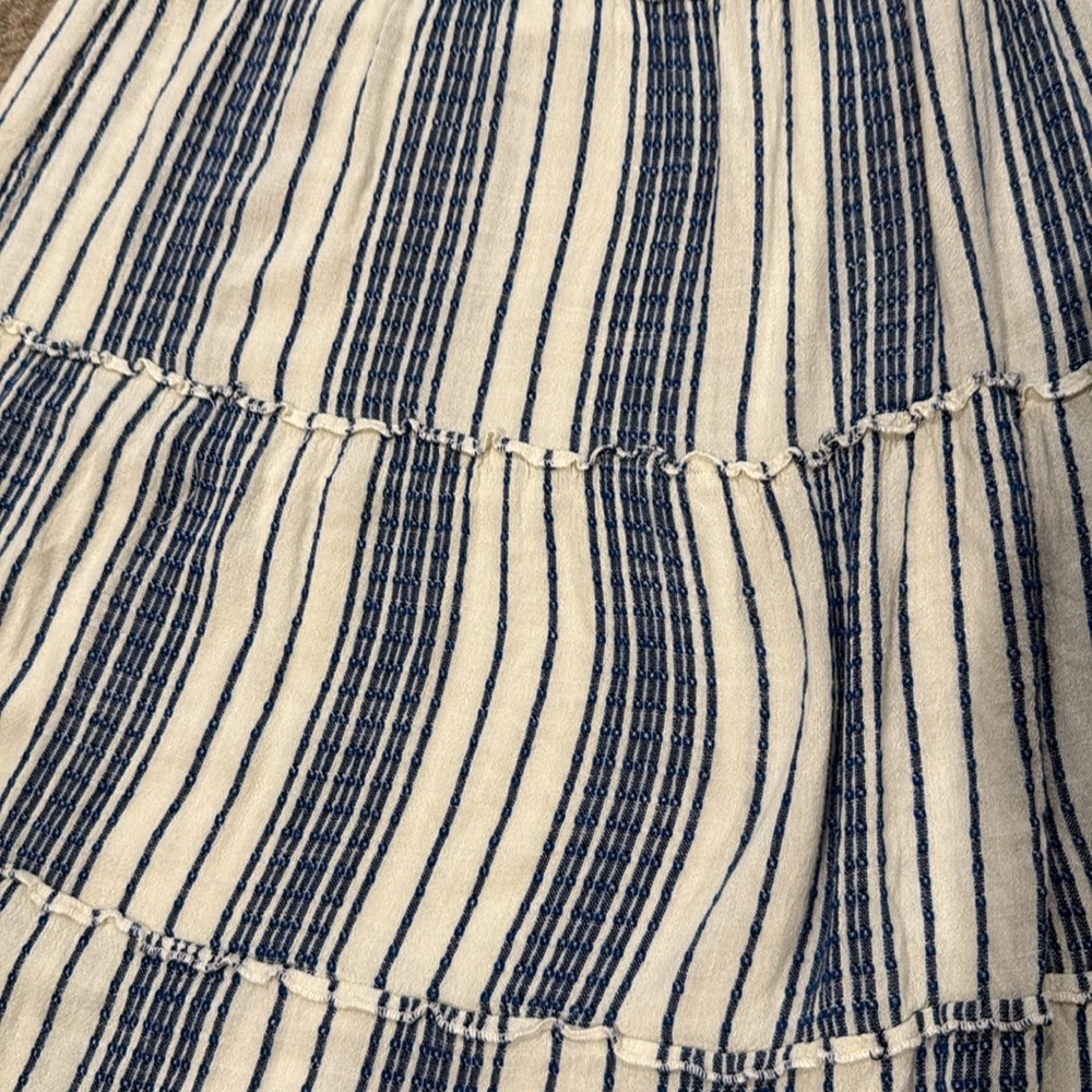 Elan Blue and White Striped Sleeveless Maxi Dress. Size S* - Picture 6 of 10